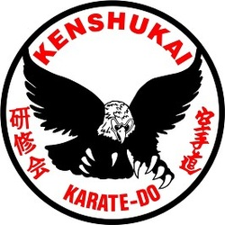 The Kenshukai Karate badge: a soaring eagle