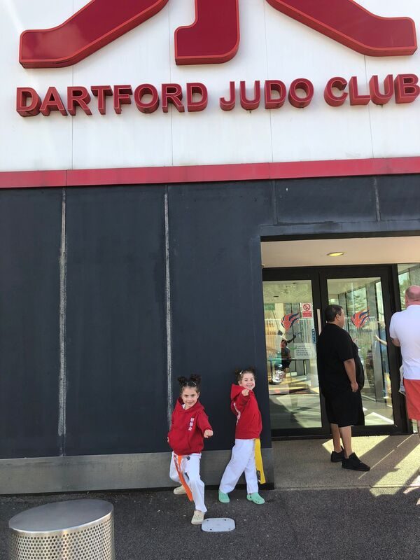 The entrance to Dartford Judo Club on tournament day